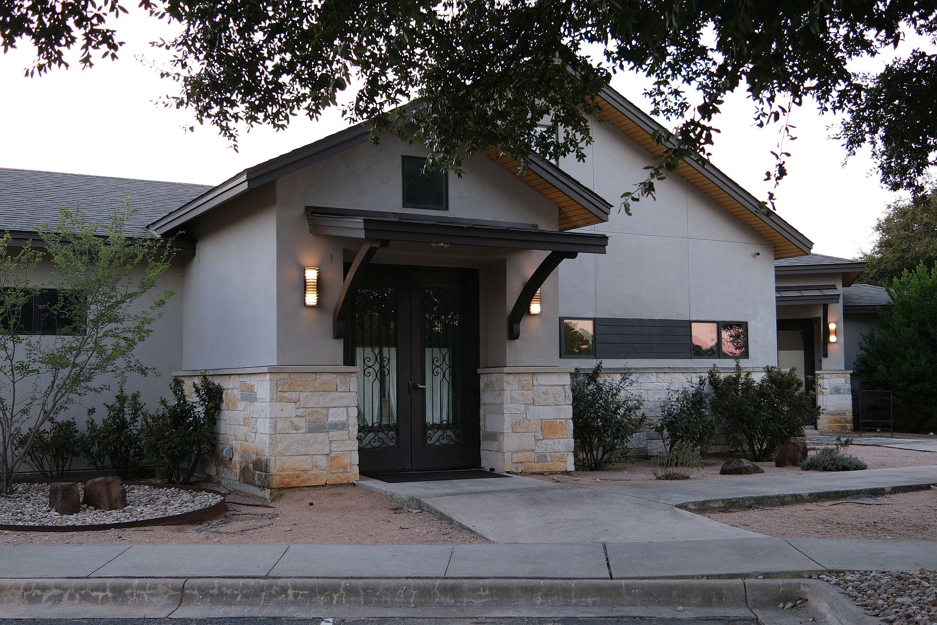 Church outside entrance